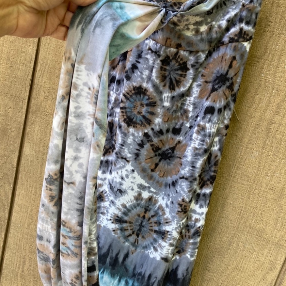 Tie Dye Summer Dress w/ Spaghetti Straps - Picture 3 of 4